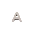 Pendentif lettre A en acier inoxydable poli pour bracelets DIY unisexes - Lettre A en acier