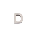 Pendentif lettre D en acier inoxydable poli pour bracelets et colliers DIY - Lettre D en acier