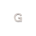 Pendentif lettre G en acier inoxydable poli argenté pour bracelets DIY - Couleur Acier Lettre G