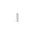 Perle rectangulaire en acier inoxydable argent poli pour bracelets DIY personnalisés - Couleur Acier Lettre I