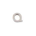 Pendentif lettre Q en acier inoxydable argenté poli pour bracelets et bijoux DIY - Couleur Acier Lettre Q