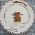 Brown curly plush bear accessory for DIY Christmas crafts, 4.5cm x 5.5cm size - Bear-01