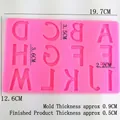 Stampo in silicone rosa per lettere maiuscole A-M per decorazione torte e pasticceria - Universale / Rosa