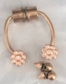 Magnetisches Nasenring-Set in Roségold mit Zirkonia-Blumen und Ersatzaufsätzen - Roségold Blume Stil (#15)