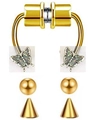 Goldenes magnetisches Nasenring-Set mit Schmetterlings-Anhängern und Wechsel-Aufsätzen - Gold Schmetterling Stil (#19)