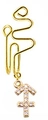 Gold wire-wrapped Sagittarius nose ring with sparkling zircon stone pendant for women - Sagittarius (12#)