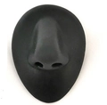 Matte black silicone nose model display for medical teaching and jewelry piercing - Nose Model / Black