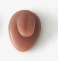 Pink skin tone silicone practice finger model for nail art training and design - Tongue Model / Brown