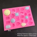 Stampo in silicone per dolci a forma di diamante per cioccolato e decorazioni 13x9,6cm - Gemme Varie 3198 / Casuale