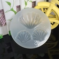 Moule rond en silicone à trois cavités de coquillages pour bijoux en résine - Coquillage à 3 Cavités - Surface Miroir / Translucide