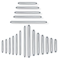 Multiple sizes of G23 titanium straight barbells with external threads for body piercing - 1.6*6mm External Thread Straight Bar