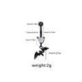 Gothic black bat belly button ring featuring a heart-shaped white zircon drop pendant - White Heart White Stone Bat Style (ER24091401-9)