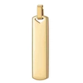 Pendentif barre rectangulaire 40mm en acier inoxydable doré poli pour gravure personnalisée - Pendentif Seul (Sans Chaîne) - Or
