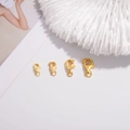 S925 sterling silver gold-plated lobster clasps in four sizes for jewelry DIY - Medium / Gold