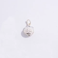 S925 Sterling Silver Lucky Fortune Bag Charm with Embossed Fu Character Pendant - Fortune Ingot Style (B) / 10.3*16.7mm
