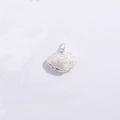 S925 sterling silver lock pendant with traditional Longevity and Wealth engraving - Longevity and Wealth Style (E) / 16.2*16.8mm