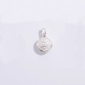 S925 sterling silver round charm with Fu character and traditional coin patterns - Auspicious Ruyi Style (D) / 10.2*16.7mm