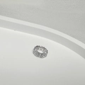 Macro detail of S925 sterling silver gear bead with sparkling cubic zirconia stones - White K White Zircon