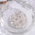 Square S925 sterling silver spacer beads for DIY jewelry making in a crystal bowl - Style A Quadrilateral (SZ10) / 2*2mm (1g/Pack)