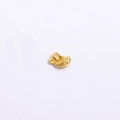 Golden S925 silver koi fish pendant charm with hollow scales for jewelry making - Type L Small Fish (8.9*7.9mm)