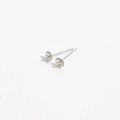 Silver 14K stamped S925 sterling silver earring post pins with cup base for DIY jewelry - Model E: 3*13 / White Gold