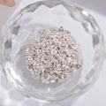 S925 sterling silver triangle spacer beads for DIY jewelry making in clear glass bowl - 2.9*2.6mm (1g/Pack)
