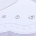Tres cuentas espaciadoras redondas de plata esterlina S925 para joyería DIY artesanal - 4mm (10 Piezas/Paquete) / Plateado
