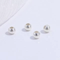 Set di quattro perline distanziatrici in argento sterling S925 per gioielli fai da te - 2.5mm (Confezione da 10) / Argento