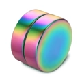 Orecchini magnetici arcobaleno in acciaio inossidabile senza foro con finitura metallica - 8mm / Arcobaleno