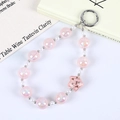 Colgante de móvil con cuentas de ojo de gato rosa y dije de estrella de resina fina - Colgante Estrella Lentejuelas Coloridas Rosa (K5481)