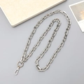 Catena a tracolla in alluminio argento per borse da telefono con chiusure in metallo - Catena a O Quadrata Tracolla (K2257) / Argento (Catena a O Quadrata)
