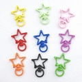 Star shaped lobster clasp in various matte candy colors for DIY jewelry and keychain making - Star Shape (cx05)