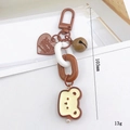 Porte-clés mignon avec pendentif ours et chaîne en acrylique pour accessoires - Ours Brun (K1222)