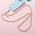 Detalle de la cadena de móvil de acrílico colorido con funda de pato de dibujos animados - Caqui (K1845)