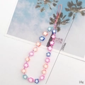 Ciondolo per telefono con perline a stella colorate e orsetto, accessorio estivo 200mm - Stile Stella a Cinque Punte (K822)