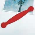 Anse en cuir PU rouge à grain croisé avec surpiqûres pour sac ou coque de téléphone - Rouge Vif (A201)