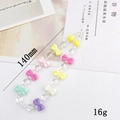 Colorful acrylic bow beaded phone charm strap with macaron beads and 140mm length - Bow Phone Chain (K1051)