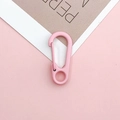 Pink matte spring lobster clasp for DIY keychain and bag accessories on card - Deep Pink