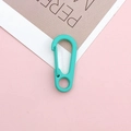 Mint green plastic lobster clasp keychain with spring gate hook for DIY accessories - Lake Green
