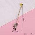 Sparkling panda bear DIY phone charm pendant with black and white rhinestones decoration - Long Full Rhinestone Bear Pendant Style (D939)