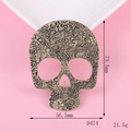 Detailansicht eines Vintage-Totenkopf-Anhängers mit 73,5 mm Höhe und 21,5 g Gewicht - Antiker Geisterkopf (D474)