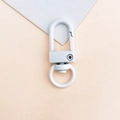 Mousqueton pivotant en métal blanc mat pour porte-clés et sacs artisanaux - 12*33mm / Blanc