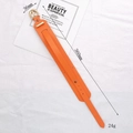 Orangefarbene Leder-Handschlaufe für Handyhüllen mit goldener Schnalle 36mm breit - Orange
