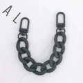 Matte black chunky link chain accessory with dual metal lobster clasps for phone case - Hand Chain / Matte Gun Black Handle Chain