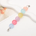 Cadena DIY para móvil con cuentas acrílicas de caritas sonrientes en colores pastel mate - Estilo Cara Sonriente (Cara Sonriente Gelatina)