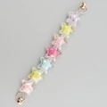 Catena di stelle in acrilico con perline macaron iridescenti e fermagli in metallo dorato - Stile Stella Colore AB (Con Viti)
