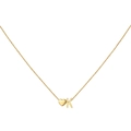 Gold heart necklace with personalized letter K pendant for women fashion accessory - Letter K / Gold