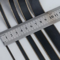 Black polyester ribbon with gold edges for DIY bows and gift wrapping decorations - Customizable Other Widths