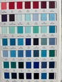Professional color chart of 25mm grosgrain ribbons with numbered shades and labels - Color Chart-1