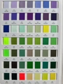 Detailed color card display of grosgrain ribbons with ribbed texture for DIY crafts - Color Chart-2